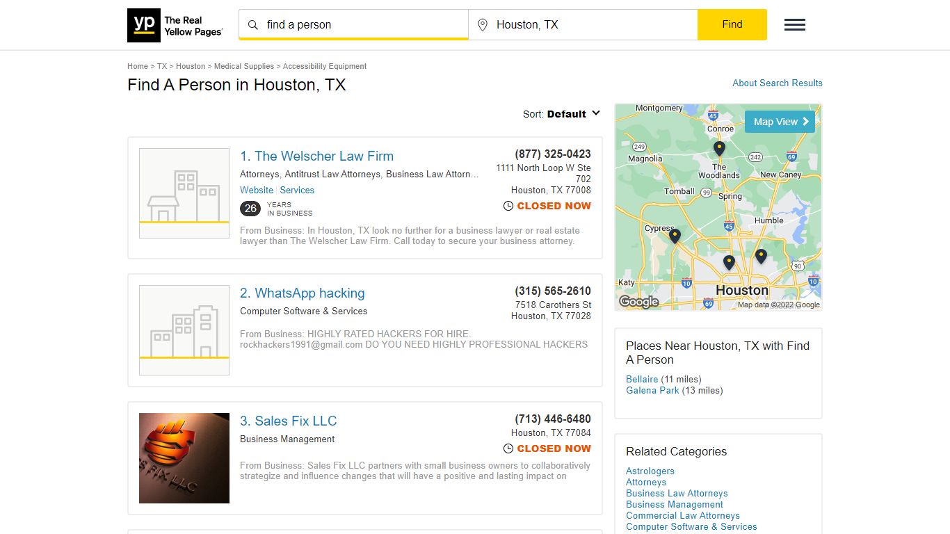 Find A Person in Houston, TX with Reviews - YP.com - Yellow Pages